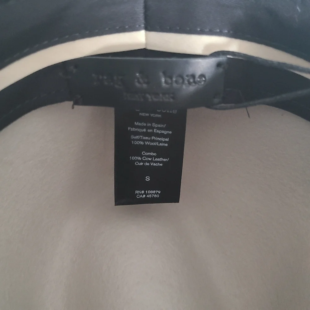 rag & bone Finley Wool Fedora, Size Small, Parchment, NWT  display picture 3